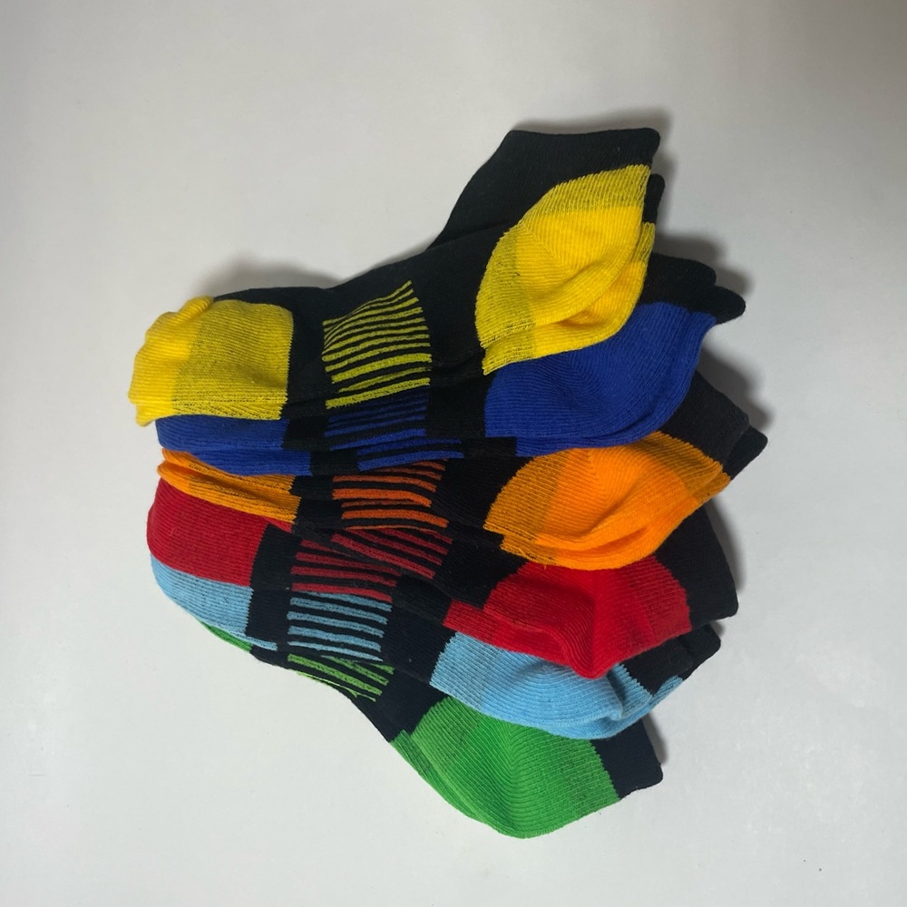 NWOT Kids‘ Colorblock Crew Socks Age 7-10